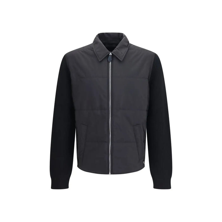 Prada Black Wool Oves Aries Full-length Jacket