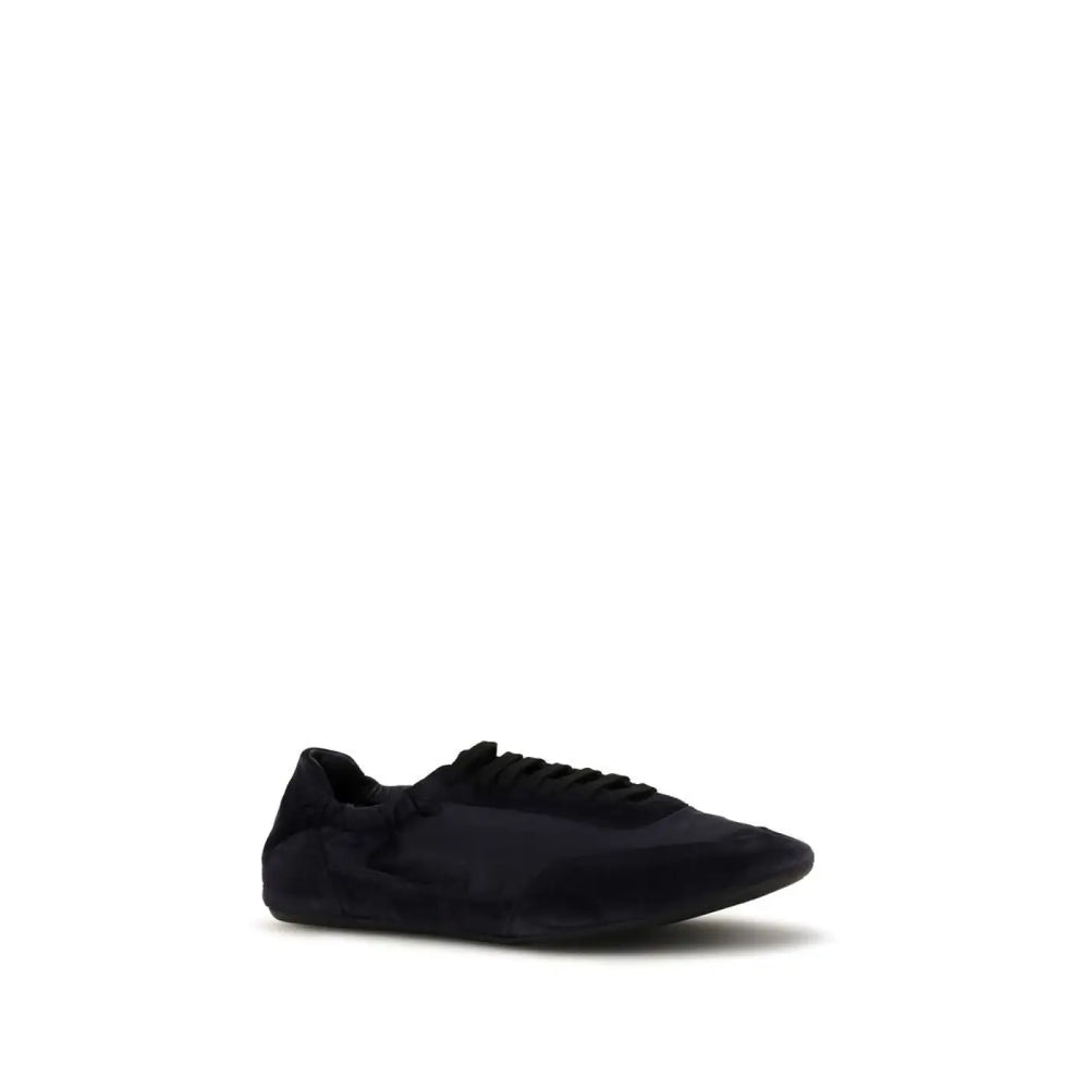 Prada Blue Calf Leather Bos Taurus Athletic Sneakers