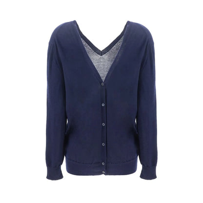 Prada Blue Cashmere Cardigan