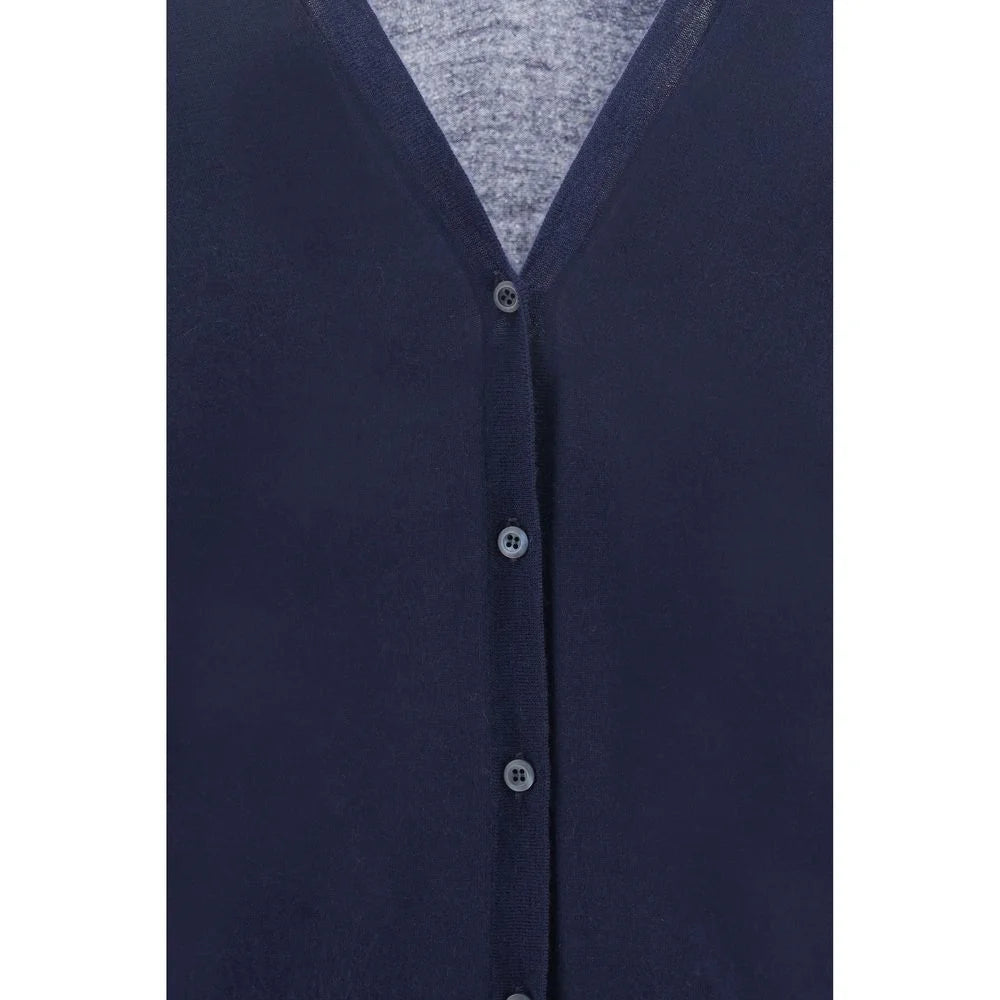 Prada Blue Cashmere Cardigan