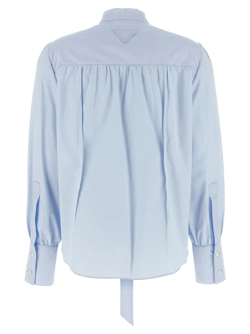 Prada Blue Cotton Blouse