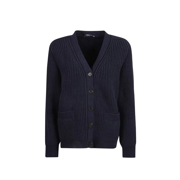 Prada Blue Cotton Cardigan