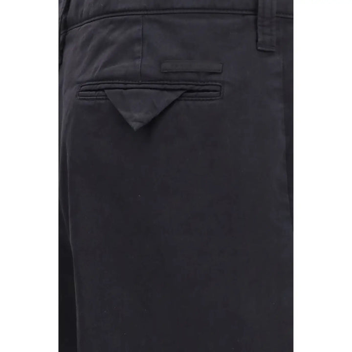 Prada Blue Cotton Casual Pants