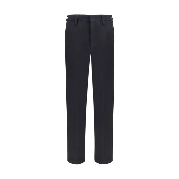 Prada Blue Cotton Casual Pants