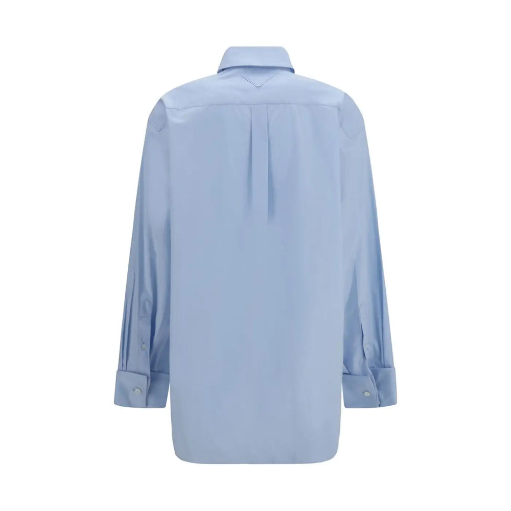 Prada Blue Cotton Shirt