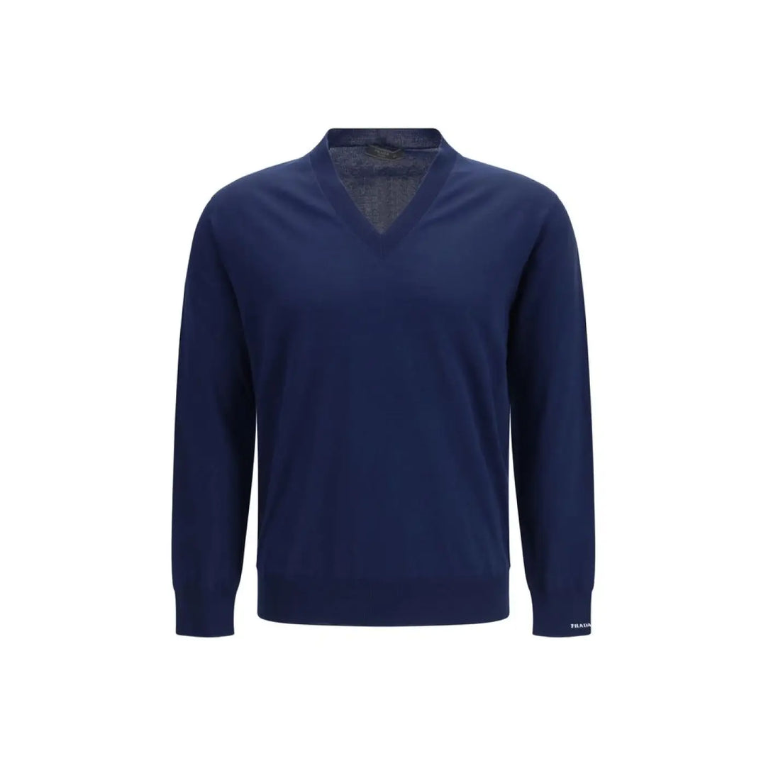 Prada Blue Cotton Sweatshirt