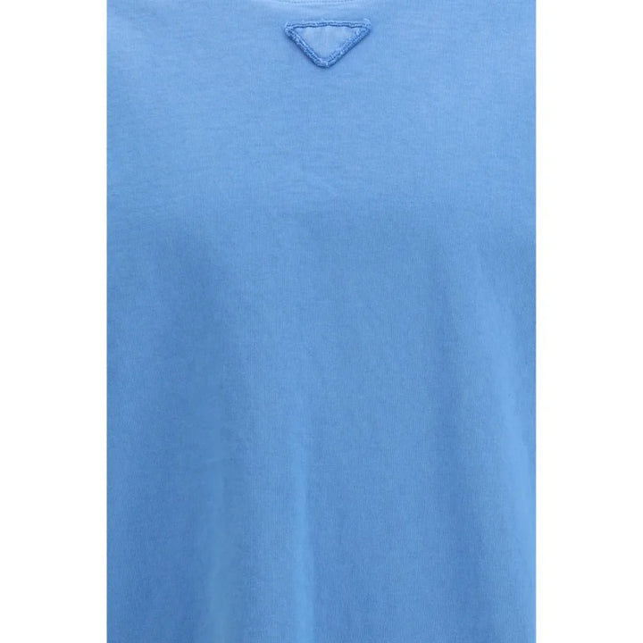 Prada Blue Cotton T-Shirt