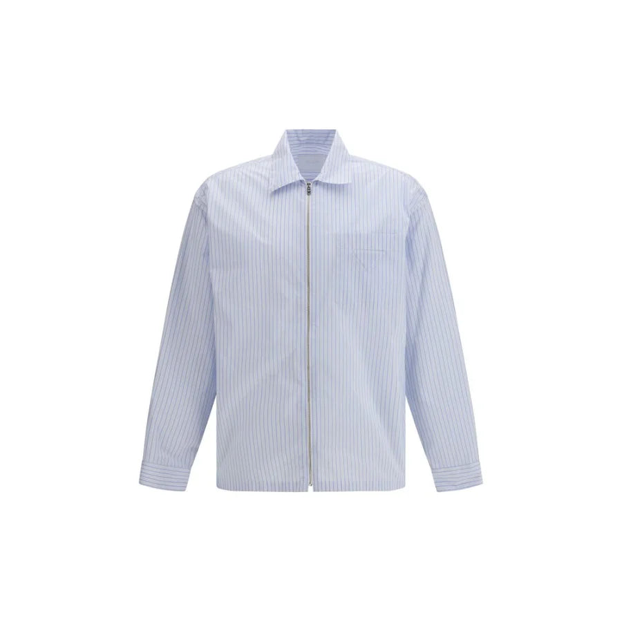 Prada Blue Polyamide Pattern Shirt