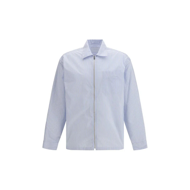 Prada Blue Polyamide Pattern Shirt