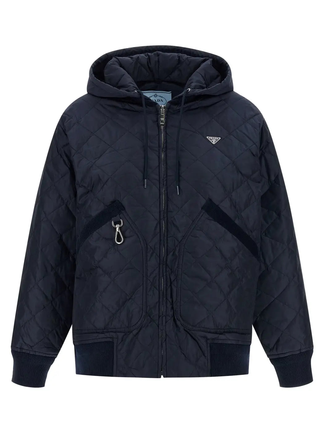 Prada Blue Recycled Polyamide Bomber