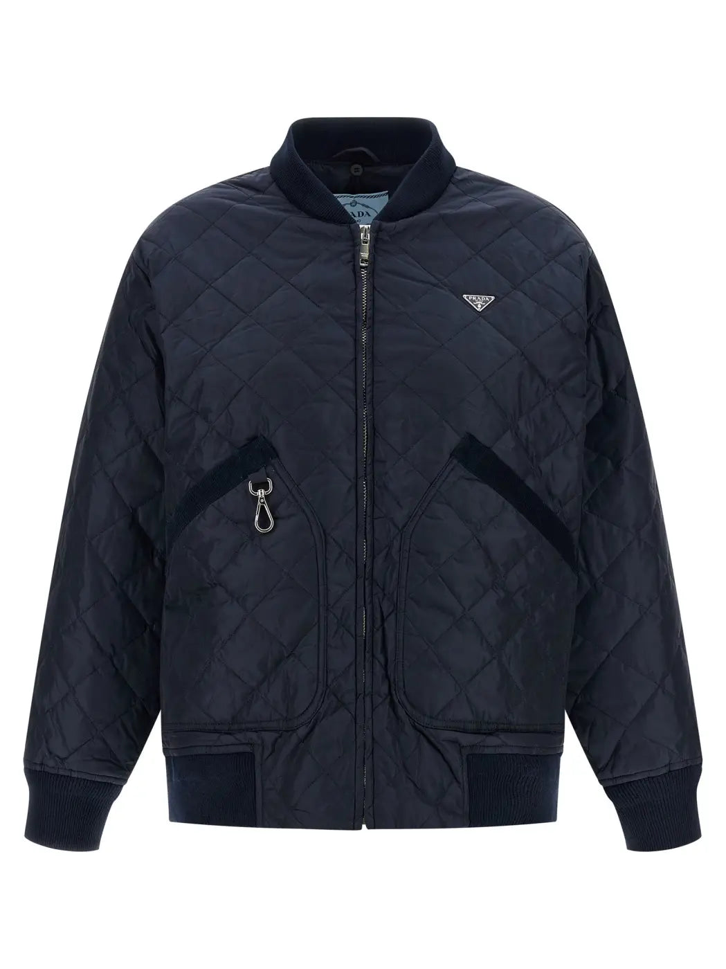 Prada Blue Recycled Polyamide Bomber