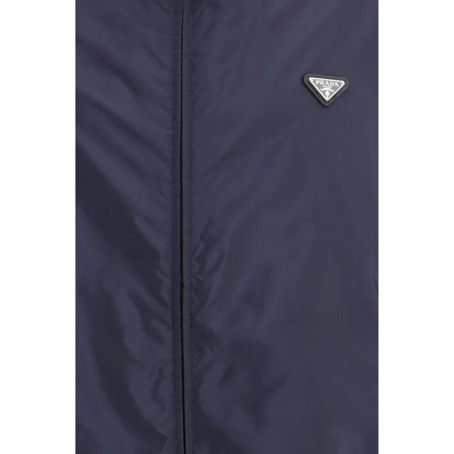 Prada Blue Recycled Polyamide Shell Jacket