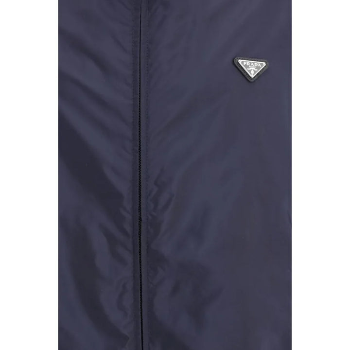 Prada Blue Recycled Polyamide Shell Jacket