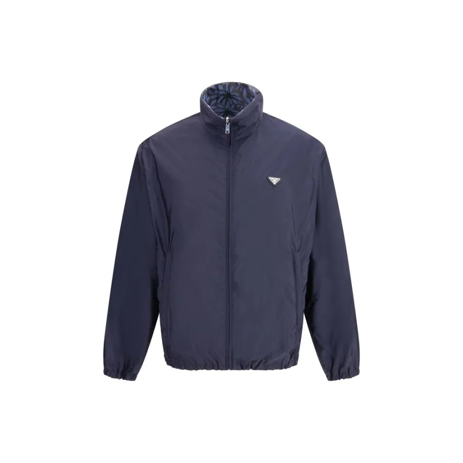 Prada Blue Recycled Polyamide Shell Jacket