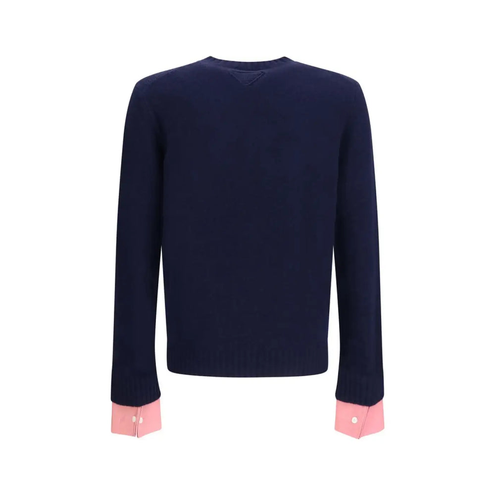 Prada Blue Wool Oves Aries Sweatshirt