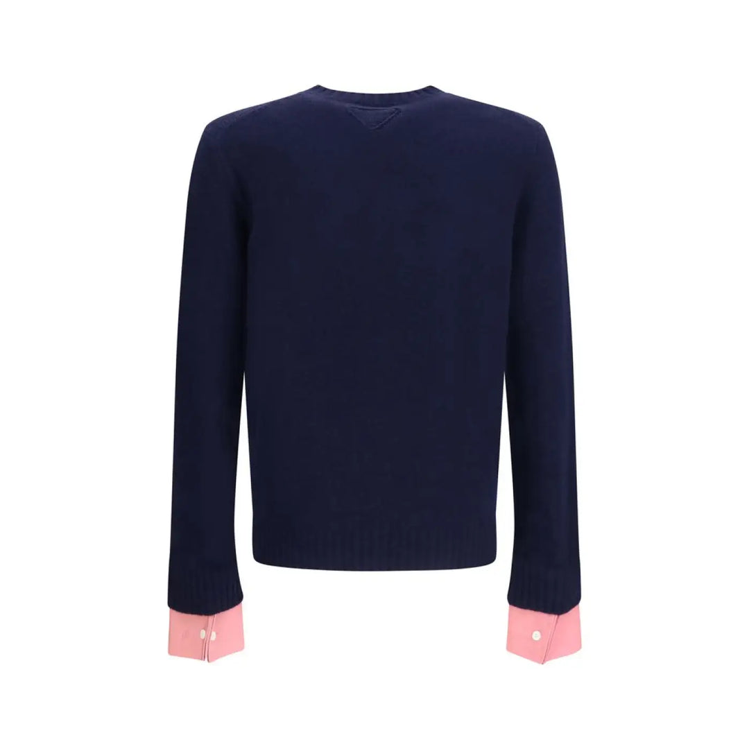 Prada Blue Wool Oves Aries Sweatshirt