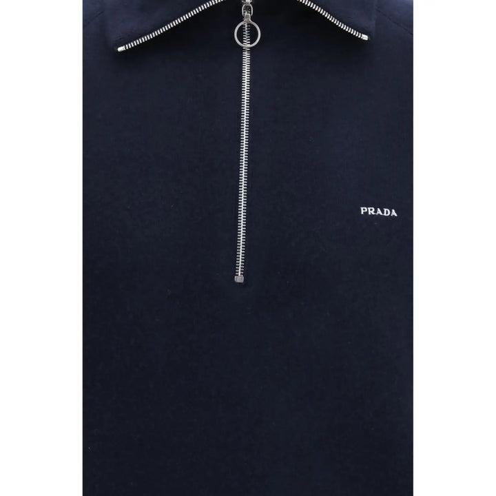 Prada Blue Wool Oves Aries Sweatshirt