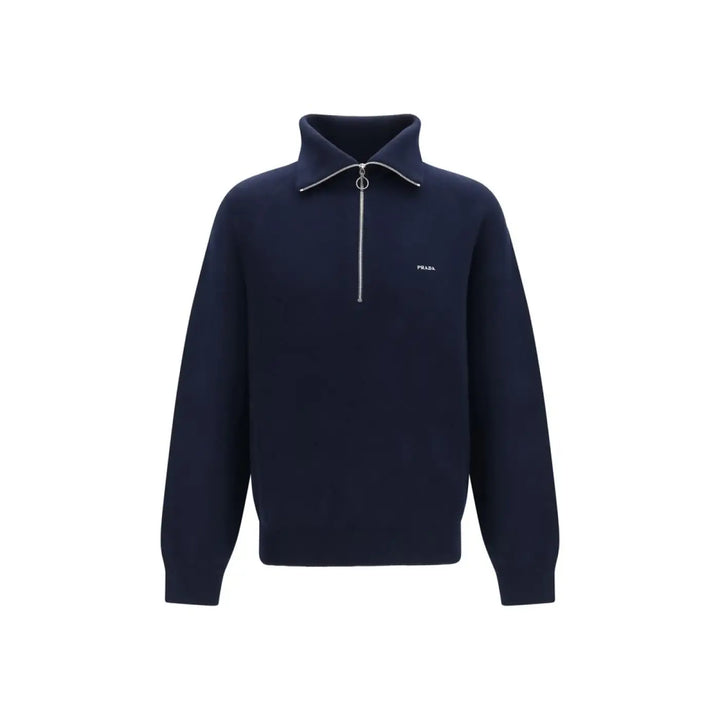 Prada Blue Wool Oves Aries Sweatshirt