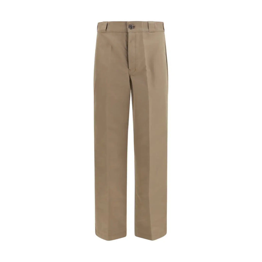 Prada Brown Cotton Casual Pants