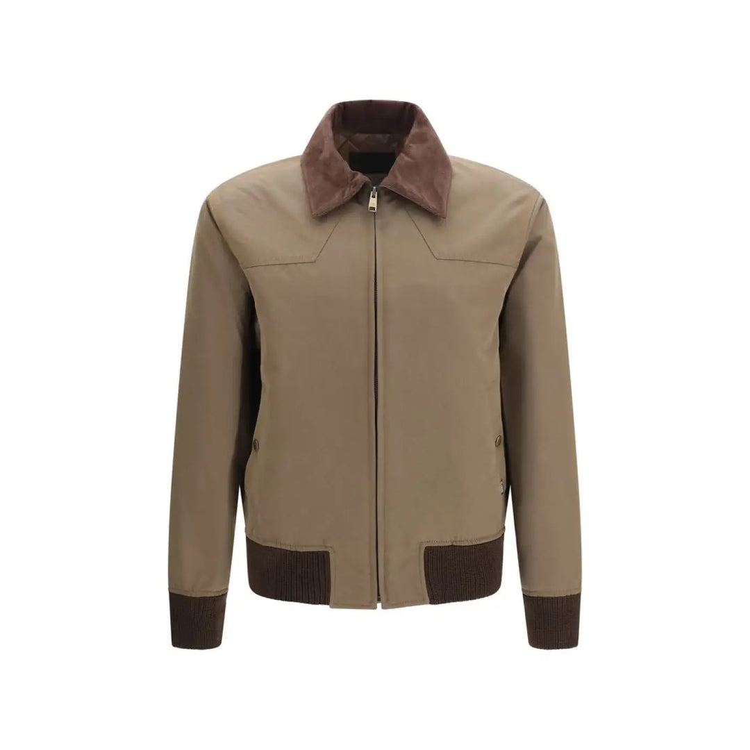Prada Brown Cotton Full-length Jacket