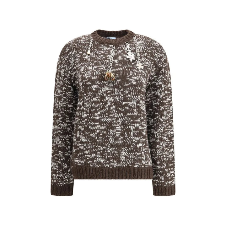 Prada Brown Fleece Wool Sweatshirt