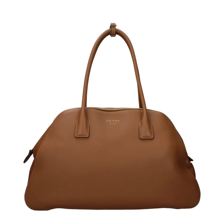 Prada Brown Leather Shoulder Bag