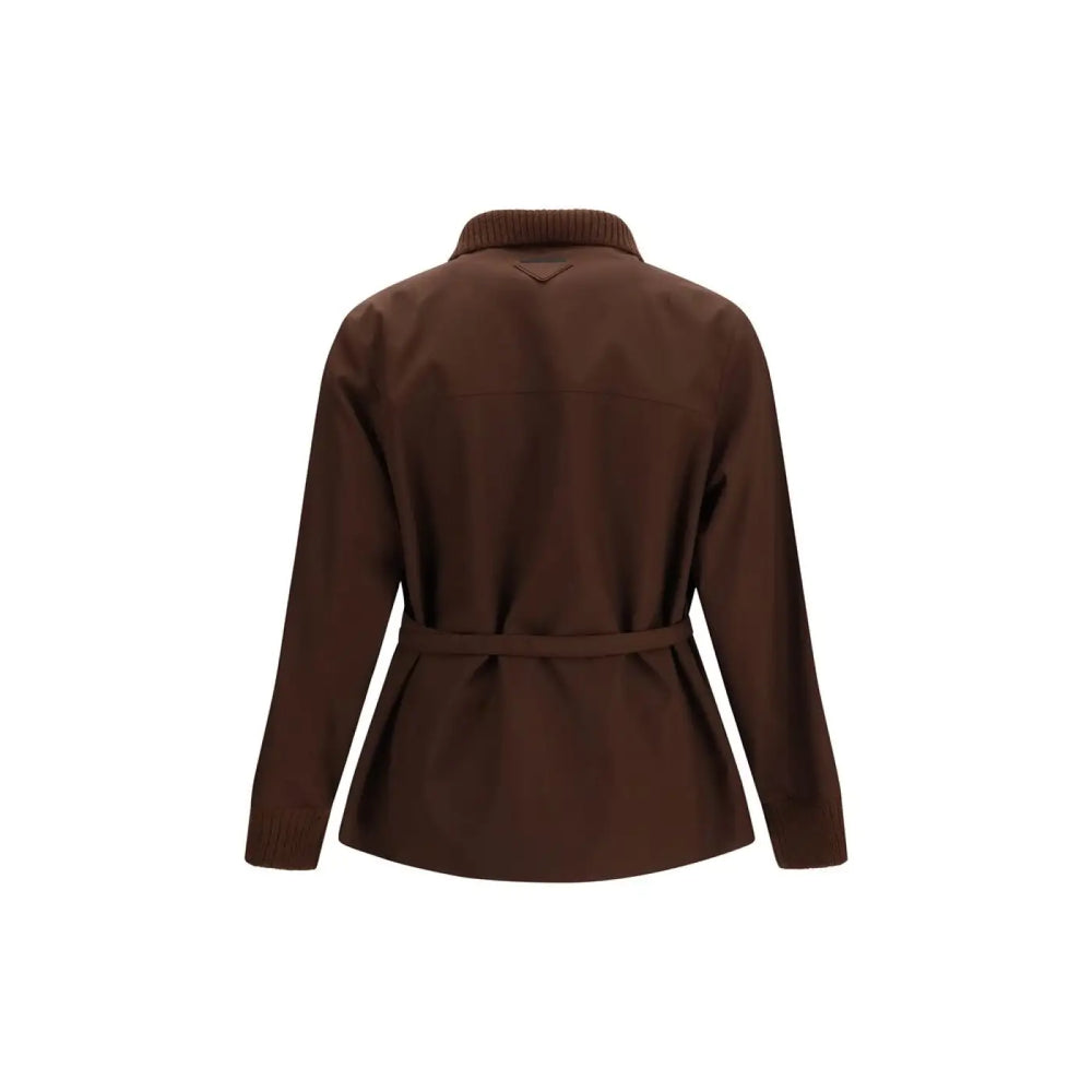 Prada Brown Polyester Shell Jacket