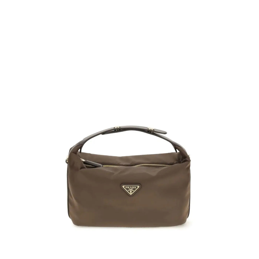 Prada Brown Recycled Polyamide Handbag