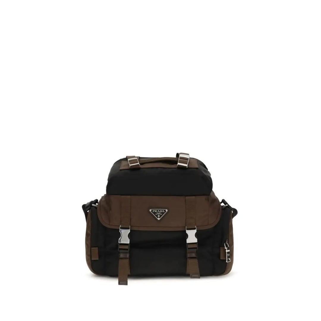 Prada Brown Recycled Polyamide Shoulder Bag