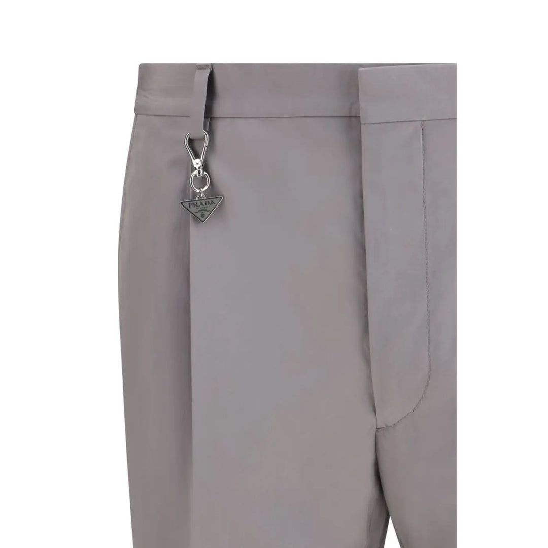 Prada Gray Cotton Dress Pants