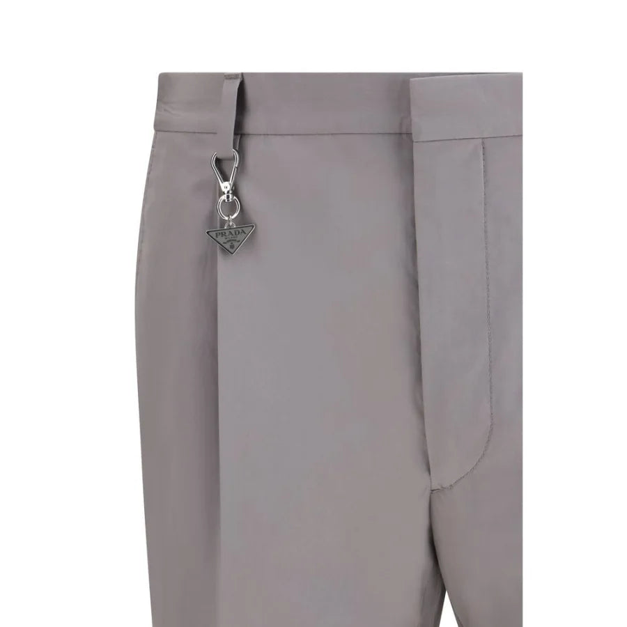 Prada Gray Cotton Dress Pants