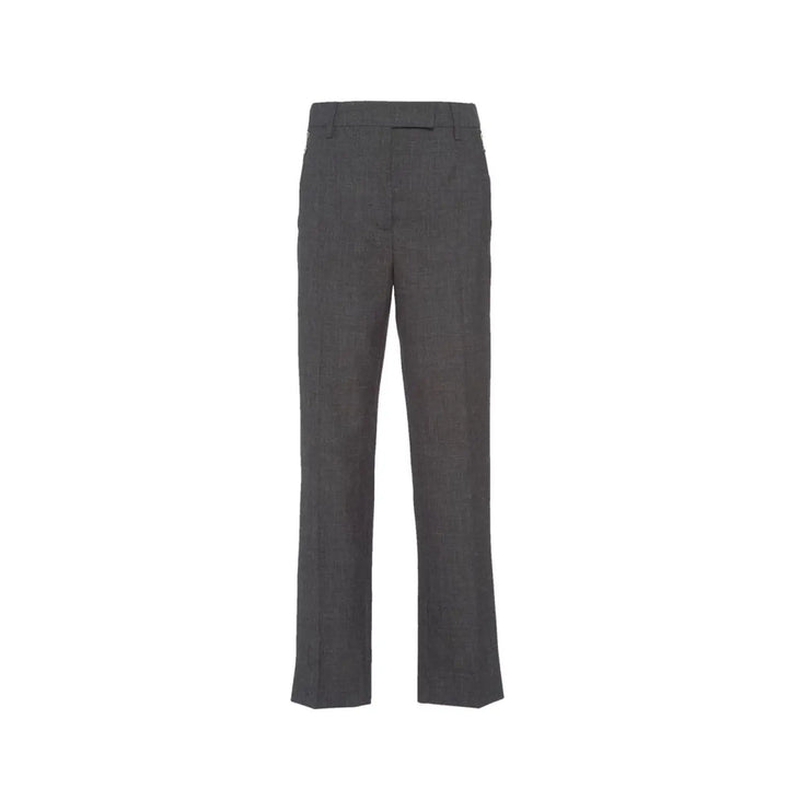 Prada Gray Virgin Wool Pants