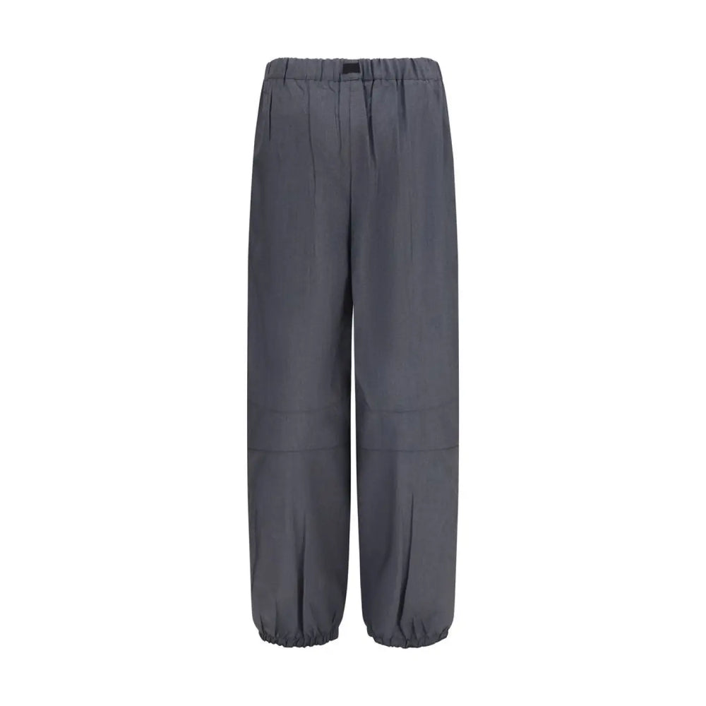 Prada Gray Wool Oves Aries Casual Pants