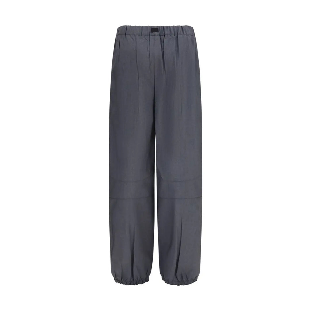 Prada Gray Wool Oves Aries Casual Pants