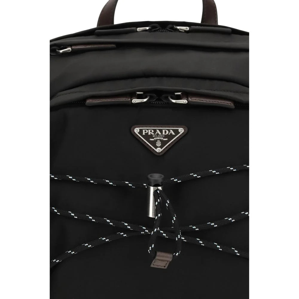 Prada Leather Speedrock Backpack with Recycled Polyamide Urban Design