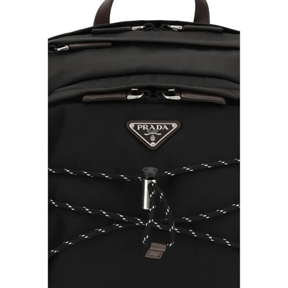 Prada Leather Speedrock Backpack with Recycled Polyamide Urban Design
