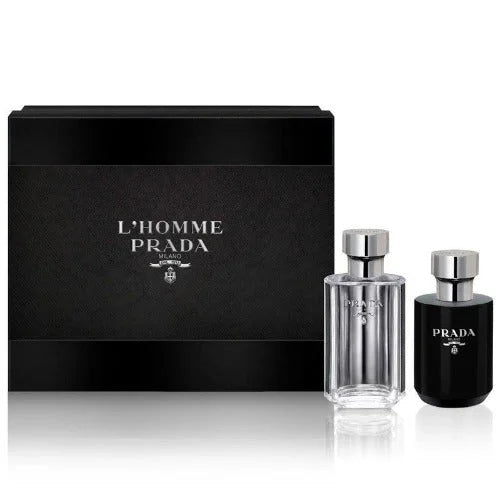 Prada L’Homme Gift Set Men’s Cologne and Aftershave Perfume Duo Sets