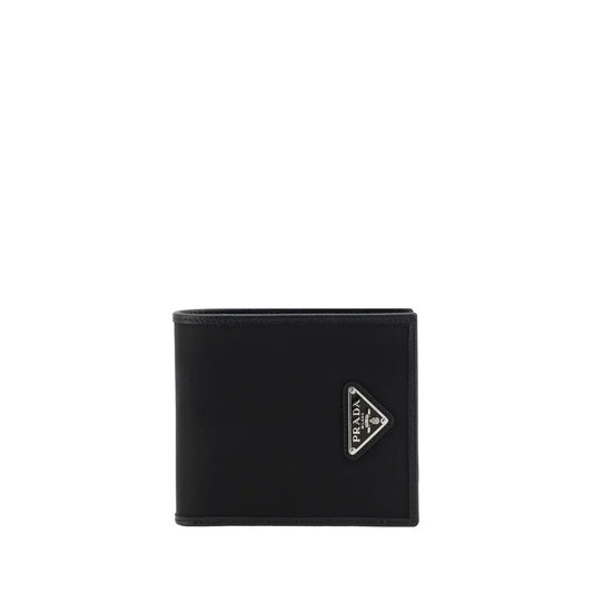 Prada Re-Nylon Wallet with Iconic Enameled Triangular Plaque