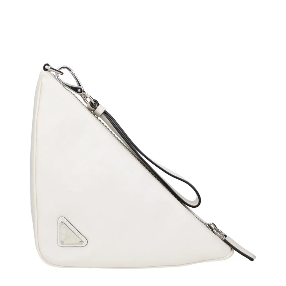 Prada - White Leather Clutch Bag