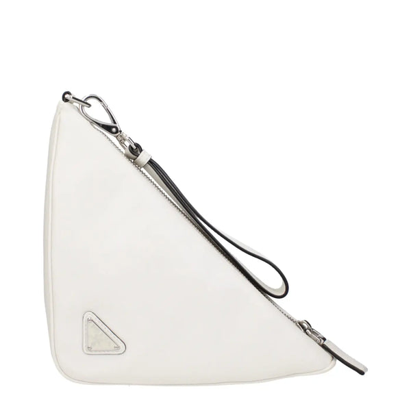 Prada - White Leather Clutch Bag