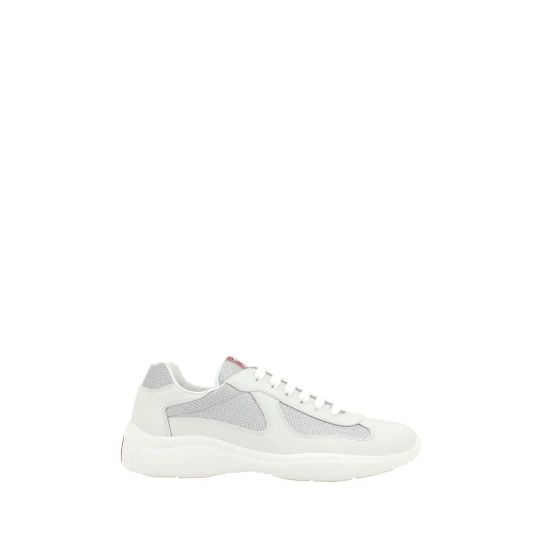 Prada White Polyamide Low Top Sneakers