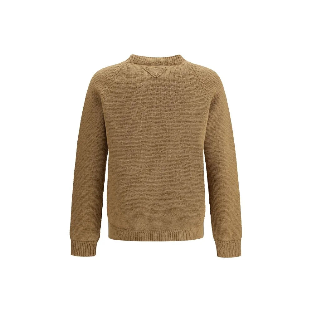 Prada Wool Crew-Neck Sweater Luxury Designer Clothing for Men