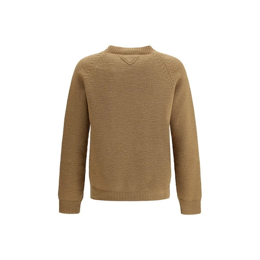 Prada Wool Crew-Neck Sweater Luxury Designer Clothing for Men