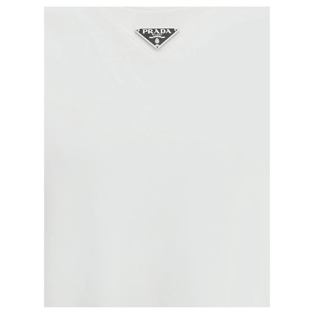 Prada’s Cotton T-Shirt Features Timeless Monochrome Sophistication Prada
