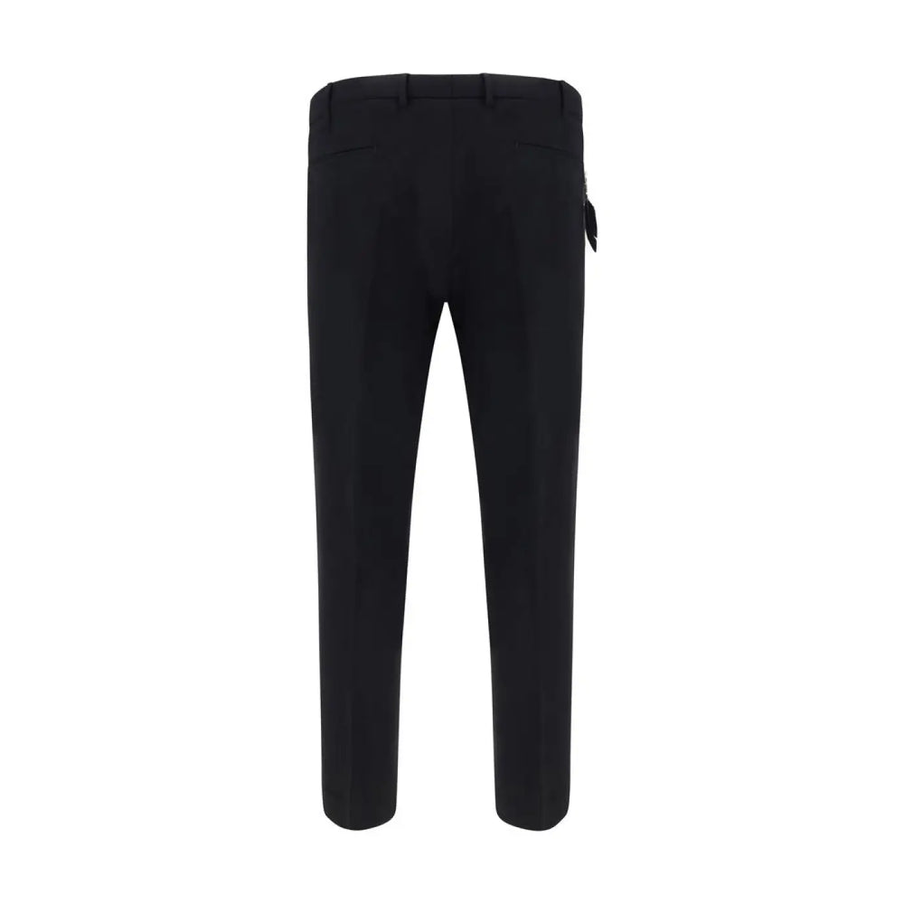 Pt Pantaloni Torino Black Elastane Dress Pants