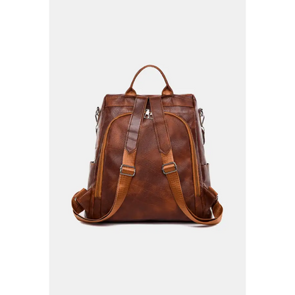 Stylish PU Leather Backpack for Dressy Looks and Everyday Functionality Bags Shopping bags Trendsi