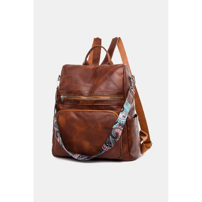 Stylish PU Leather Backpack for Dressy Looks and Everyday Functionality Bags Shopping bags Trendsi