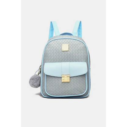 Stylish PU Leather Backpack with Pom-Pom Pendant a True Embodiment of Chic Bags Shopping bags Trendsi