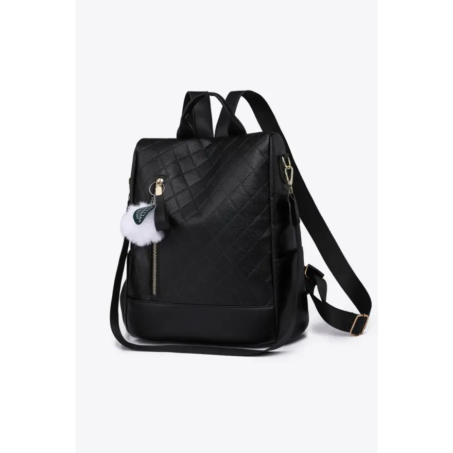 Enchanting Pum-Pum Zipper Backpack Elegant Everyday Style Bags Shopping bags Trendsi