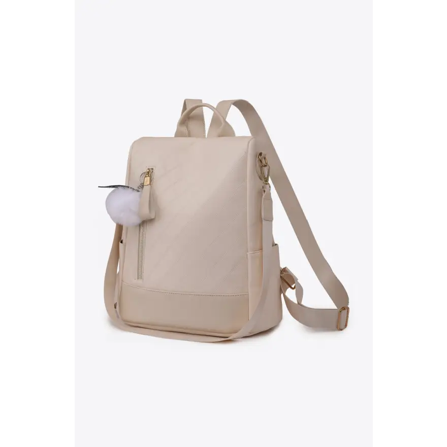 Enchanting Pum-Pum Zipper Backpack Elegant Everyday Style Bags Shopping bags Trendsi